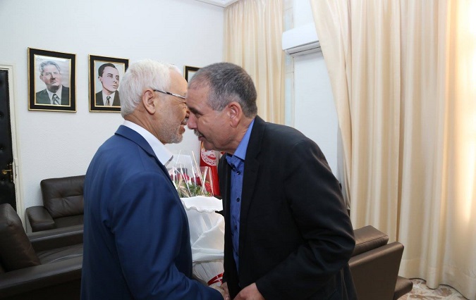 Rencontre entre Noureddine Taboubi et Rached Ghannouchi

