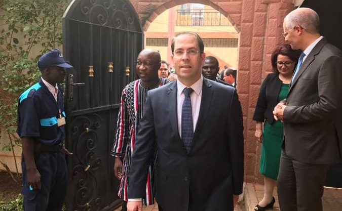 Youssef Chahed inaugure l'ambassade de Tunisie  Ouagadougou

