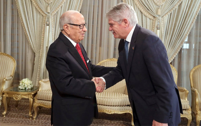 Béji Caïd Essebsi rencontre le ministre espagnol des Affaires étrangères