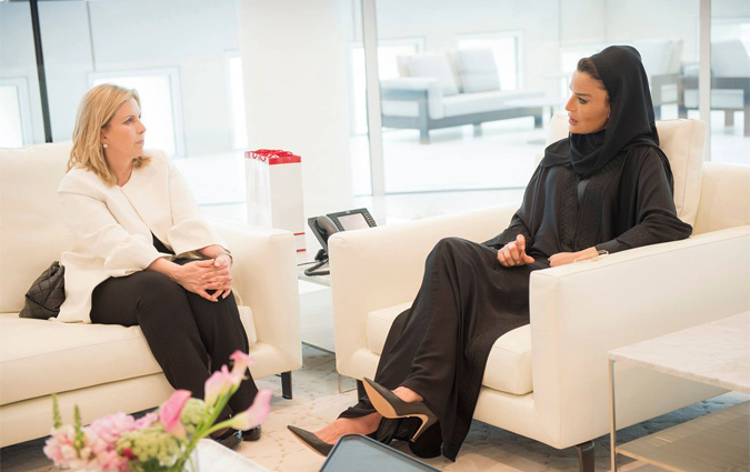 Selma Elloumi rencontre Cheikha Mozah au Qatar


