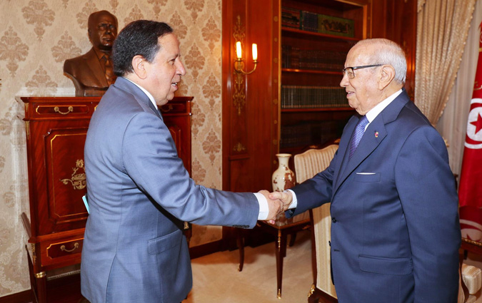 Bji Cad Essebsi reoit Khemaies Jhinaoui