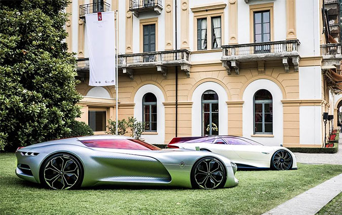 Renault TREZOR, lu plus beau concept-car au concours d'lgance de Villa d'Este
