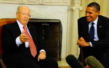 Barack Obama adresse ses flicitations  Bji Cad Essebsi