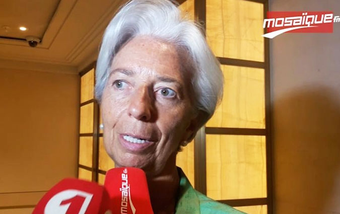 Christine Lagarde : Nous sommes dtermins  encourager la relance conomique en Tunisie