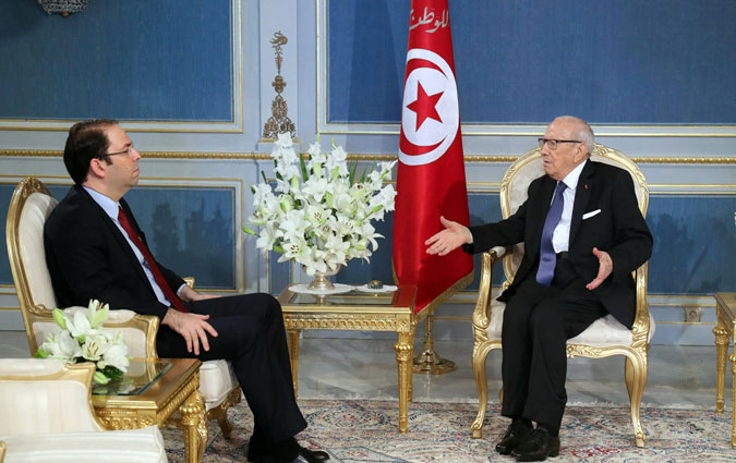 Bji Cad Essebsi reoit Youssef Chahed