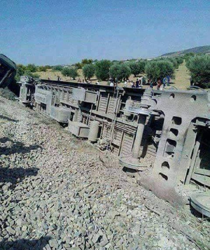 Le train reliant Ghardimaou et Tunis draille faisant 20 blesss