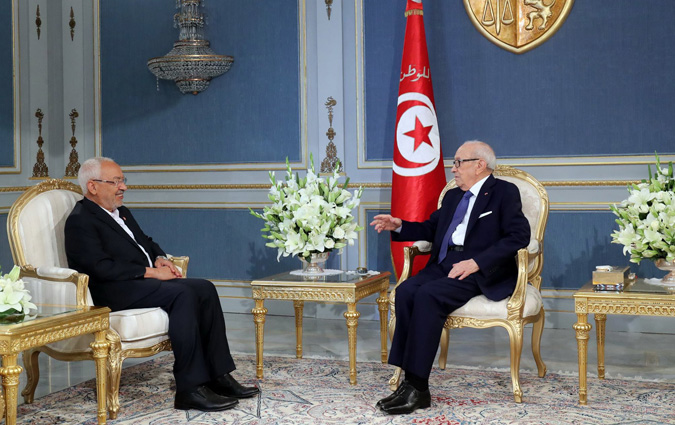 Rached Ghannouchi reu par Bji Cad Essebsi