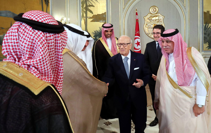Bji Cad Essebsi reoit le ministre saoudien du Commerce et de l'Investissement