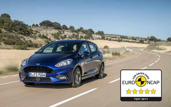 La nouvelle Ford Fiesta obtient 5 toiles aux crash-tests Euro NCAP

