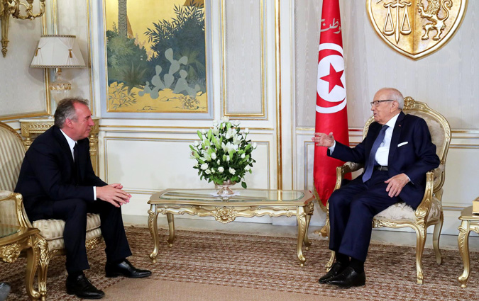 Bji Cad Essebsi reoit Franois Bayrou
