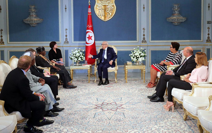 Bji Cad Essebsi reoit une dlgation de la Fondation Brenthurst