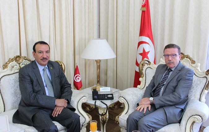 Ahmed Adhoum reoit l'ambassadeur d'Arabie Saoudite  Tunis