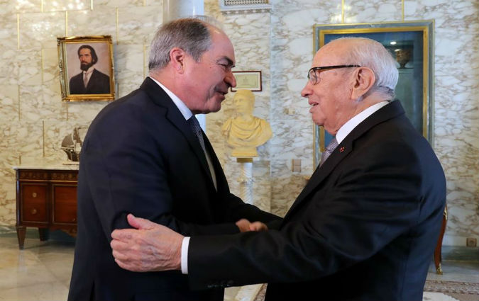 Bji Cad Essebsi reoit le Premier ministre jordanien