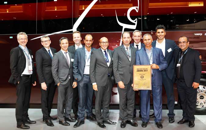 BusWorld 2017 : Alpha Bus Tunisie reoit le Prix du meilleur carrossier bus MAN