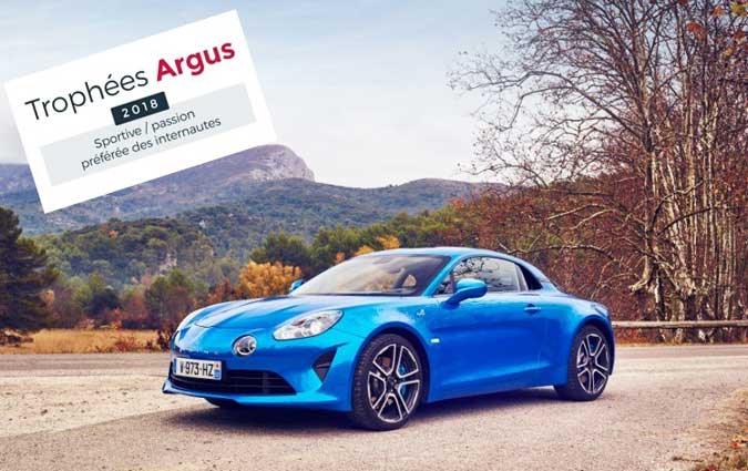 Renault Alpine, laurate du trophe de l'Argus Sportive/Passion 2018