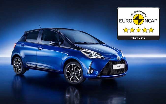 Euro NCAP : La Toyota Yaris obtient 5 toiles aux essais de scurit