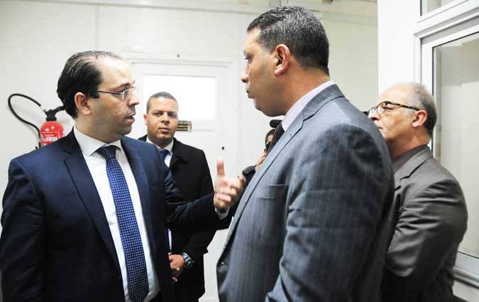 Youssef Chahed en visite d'inspection  la pharmacie centrale