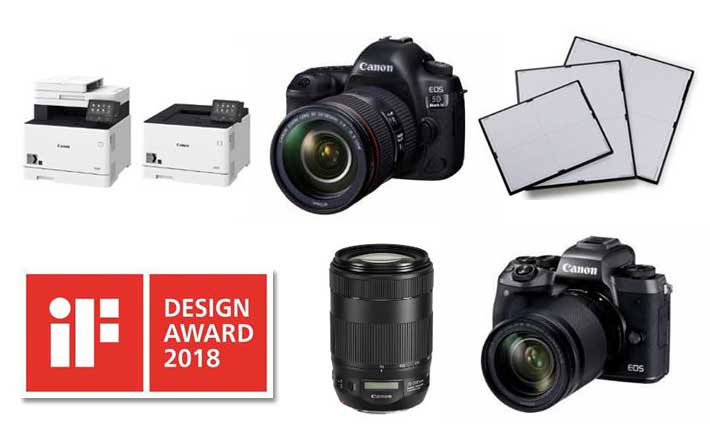 iF Design Awards 2018 : Canon rcompens pour le design de ses produits