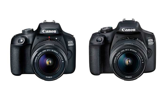 EOS 2000D et EOS 4000D, les deux nouveaux reflex entre de gamme de Canon