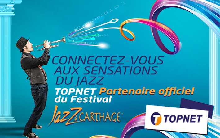 TOPNET, partenaire officiel du festival Jazz  Carthage