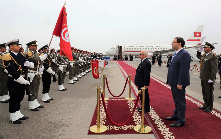 Bji Cad Essebsi en voyage en Arabie Saoudite