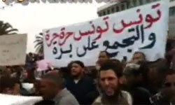 Tunisie - Les étudiants de l'UGET confrontés aux islamistes devant l'Assemblée au Bardo