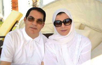 Leila Ben Ali «optimiste» pour la Tunisie et indique que son mari «est en excellente santé»