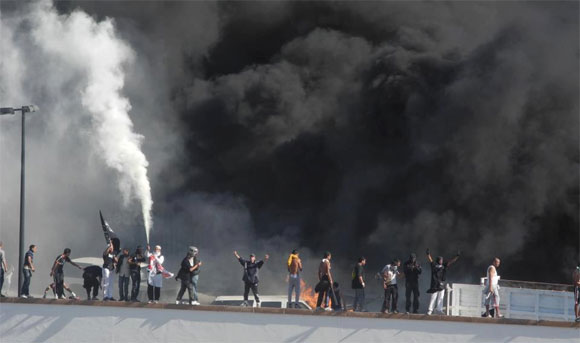 L'école américaine à Tunis en feu