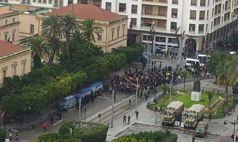 Nombre insignifiant de manifestants nahdhaouis à l'avenue Habib Bourguiba