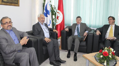 Tunisie - Rached Ghannouchi rencontre l'ambassadeur américain Jacob Walles