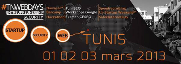Tunisie – Première édition des TNwebdays du 1 au 3 mars 2013