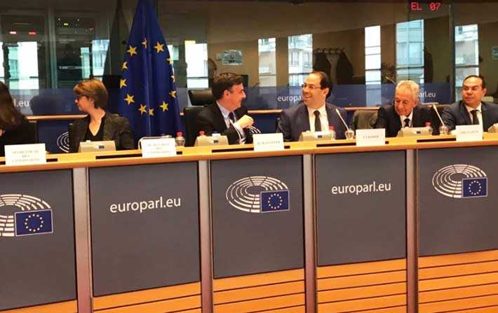Discours de Youssef Chahed devant la commission des affaires trangres au parlement europen