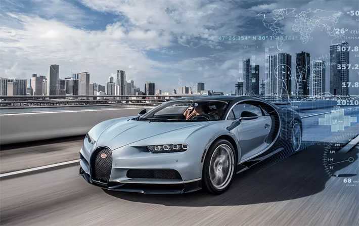 Chiron, la voiture connecte  la Bugatti