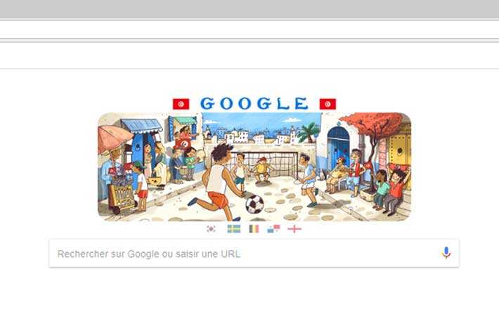 Doodle de Google : Le football tunisien en vedette