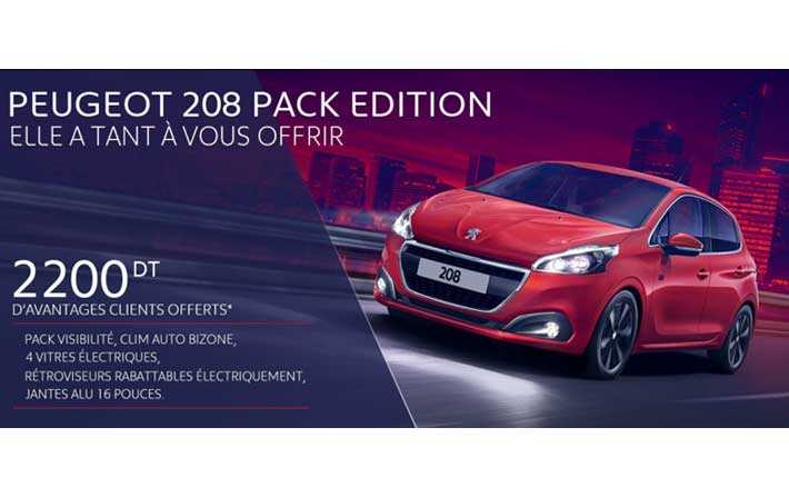 La Stafim lance en Tunisie la srie spciale Peugeot 208 Pack Edition