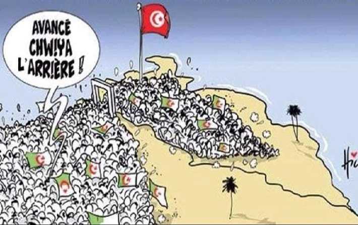 Les caricaturistes Hic et Lounis font un clin d'oeil  la dferlante algrienne sur la Tunisie 