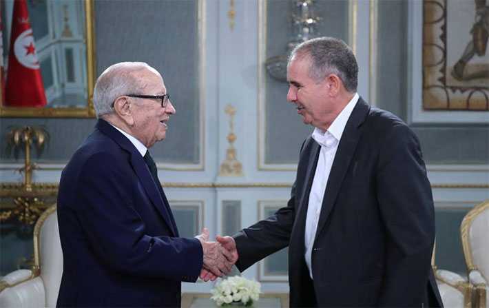 Rencontre entre Bji Cad Essebsi et Noureddine Taboubi