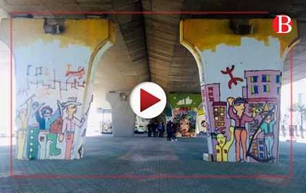 Vido : Le pont de la Rpublique reprend des couleurs