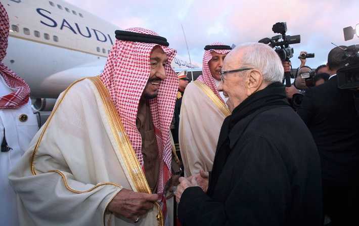 Bji Cad Essebsi accueille le roi Salmane Ben Abdelaziz Al Saoud
