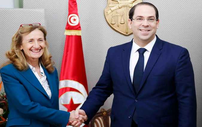 Nicole Belloubet en visite en Tunisie 