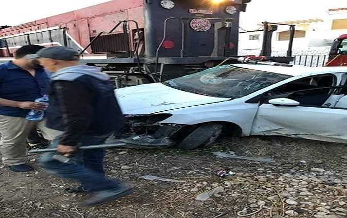 Sfax : dcs de 3 enfants  suite  la collision d'un train avec une voiture