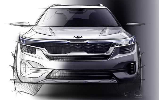 Premiers dessins du nouveau petit SUV Kia