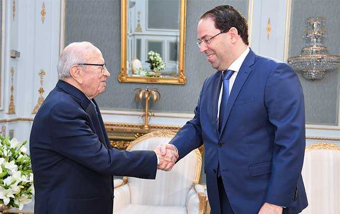 Bji Cad Essebsi reoit Youssef Chahed
