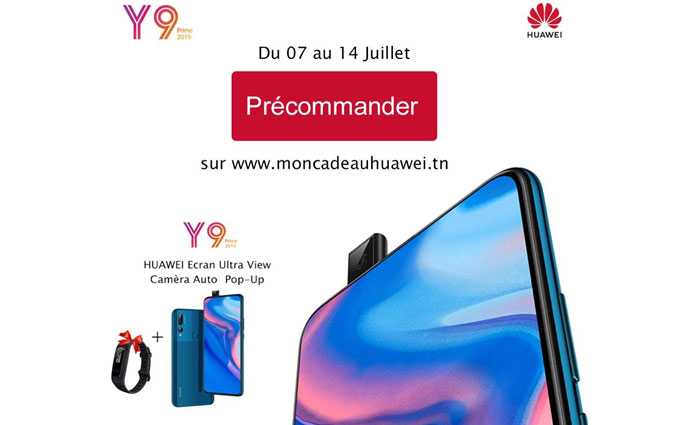 Le nouveau Huawei Y9 Prime 2019 disponible en prcommande  partir de 849 dinars