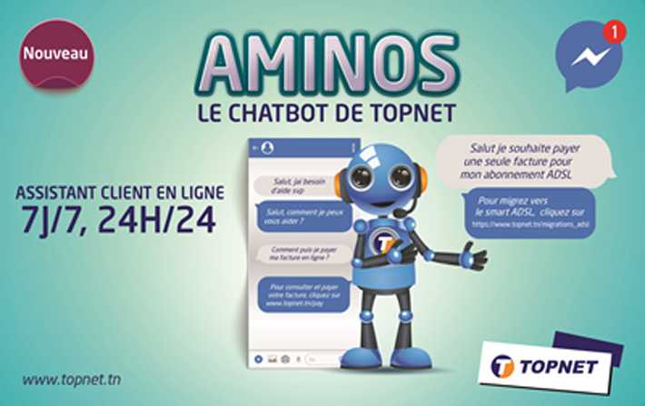 Topnet lance AMINOS, sa nouvelle plateforme Chatbot