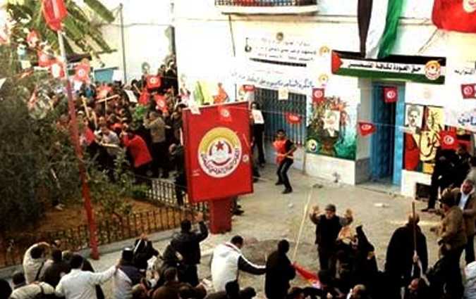 Tunisie - Violente attaque contre le sige de l'UGTT, des milices d'Ennahdha accuses  (mise  jour)