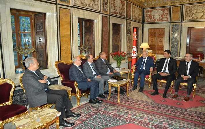 Rached Ghannouchi reoit une dlgation de lUtica

