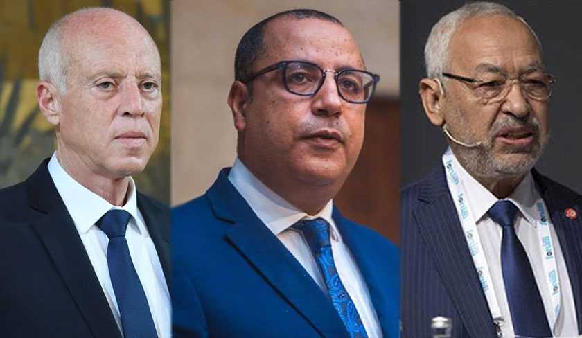 Sondage Emrhod : Kas Saed, Hichem Mechichi et Rached Ghannouchi ne font pas beaucoup de satisfaits
