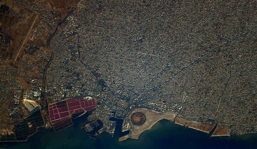 Sfax, vue par Thomas Pesquet depuis lespace

