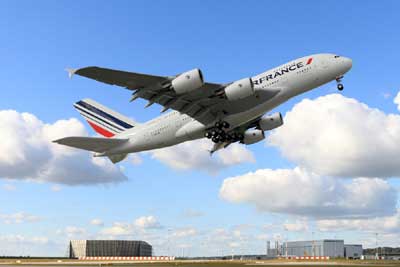 Premier vol de lâEUR(TM)A380 dâEUR(TM)Air France au Japon